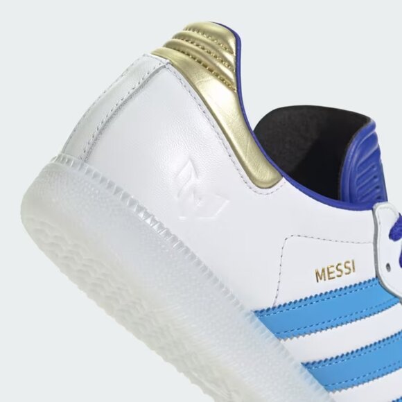 [NEW] Men's adidas Messi Samba Shoes White ID3550 - Picture 7 of 8
